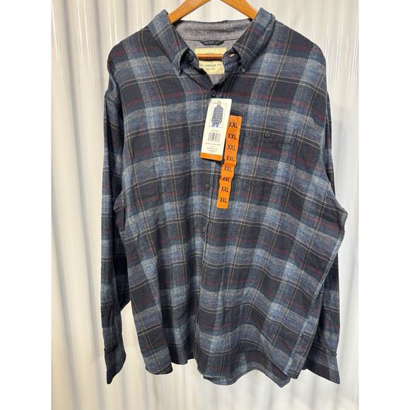 Weatherproof Vintage Men's XXL Lightweight Plaid Flannel Long Sleeves Shirt NWT - Picture 1 of 5